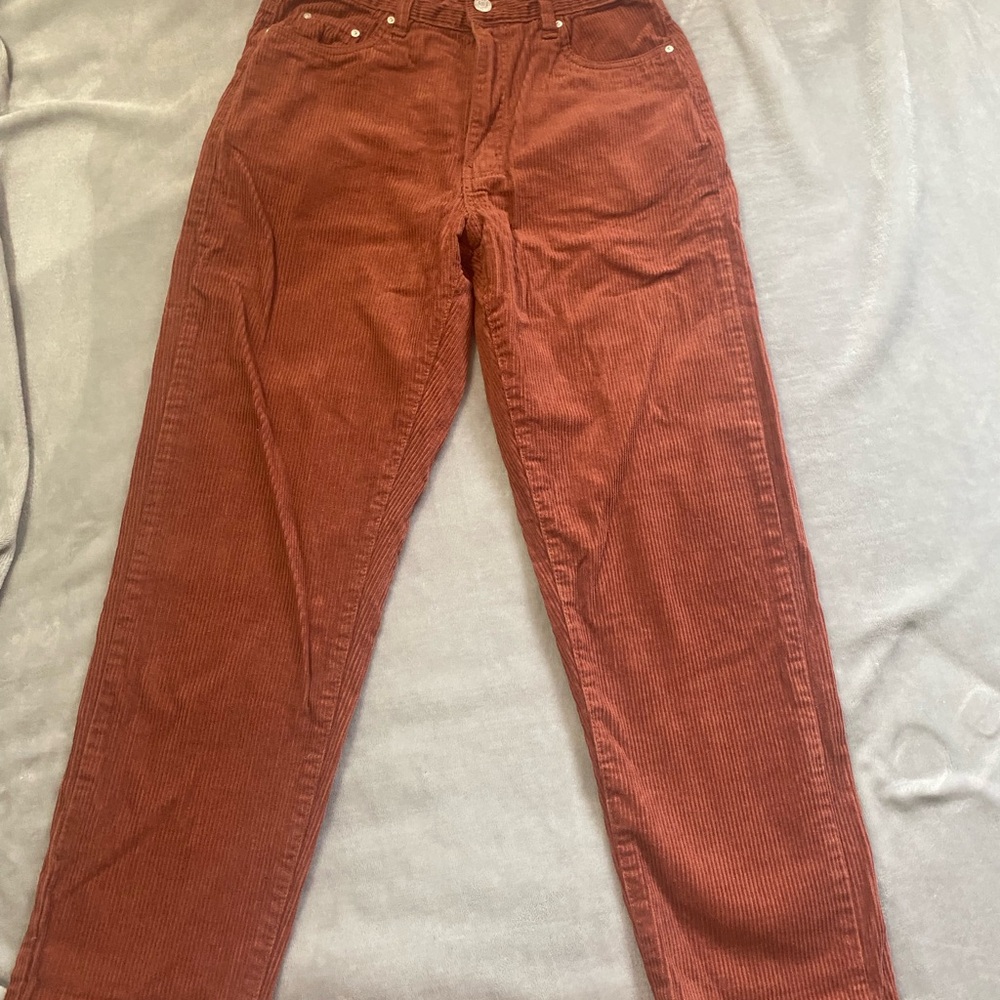 Rust Corduroy Pants